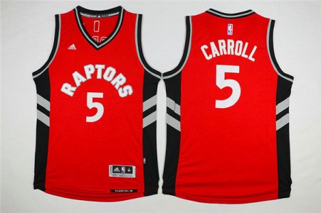 Maillot De Basket Toronto Raptors DeMarre Carroll 5 15-16 Season Tissus Sportif Fans Edition Rouge